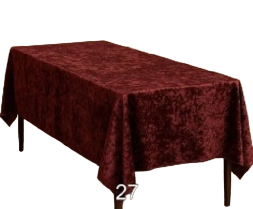 Velvet Table Cover - Color: Comes In Various Color