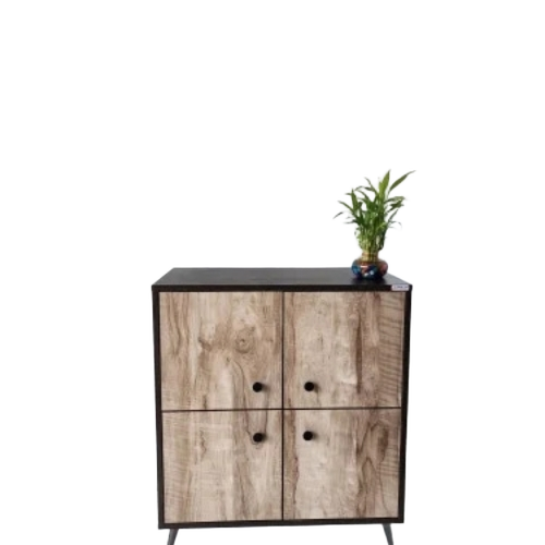 Wooden Book Rack - Wood, Dark Brown, Contemporary Design | Space Saving, Multiple Shelves, Durable, Easy Assembly