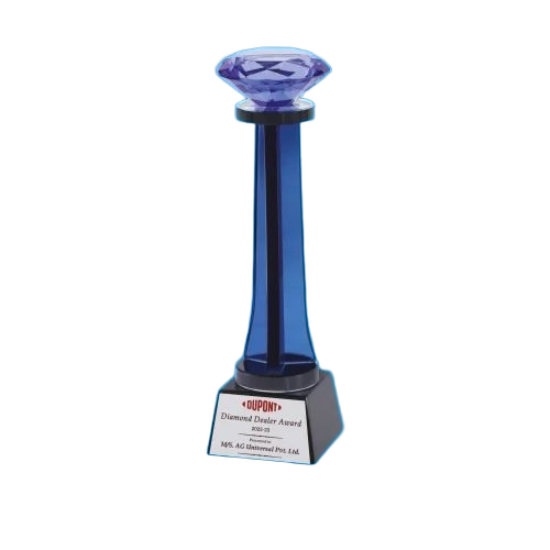 Crystal Award Trophies - Polished Finish, Various Sizes | Lightweight, Art & Collectible, Business Gift, Souvenir