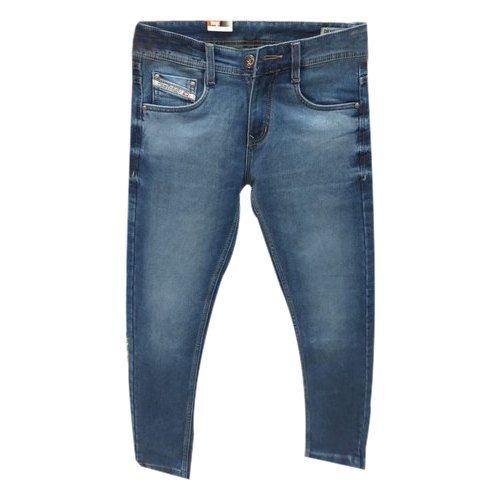 Mens Jeans - Denim Blue, Straight Fit | Breathable, Cool Dry, Reversible, Washable, No Fade, Non Toxic, Soft Texture, Stretchable