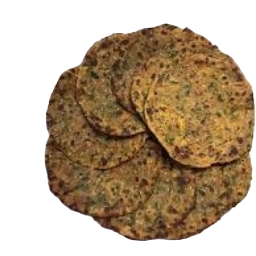 Nutritious Snack Thepla - Whole Wheat Flour Methi, Spicy Tangy Flavor, Soft Texture, Quick Preparation