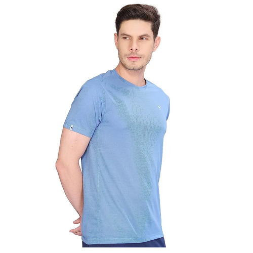 Polyester Skyblue Sport T Shirt