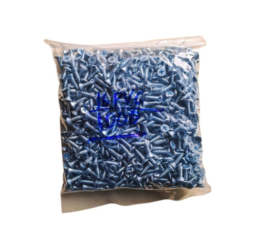 Sheet Metal Screws - Metal, Polished Silver, Corrosion Resistant | Round Head, Rust Free, Fitting Use