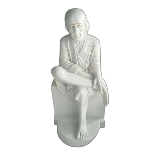 White Marble Sai Baba Statue