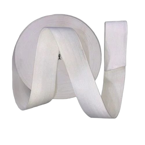 Elastic Crochet Tapes - Elastic Crochet, White, Machine Made | Anti-Bacteria, Eco-Friendly, Skin Friendly