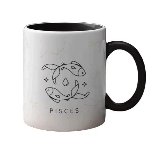 Pisces Zodiac Printed Ceramic Coffee Mug