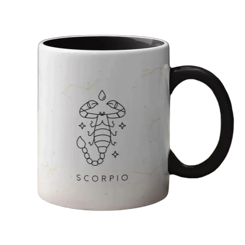 Scorpio Zodiac Printed Ceramic Coffee Mug