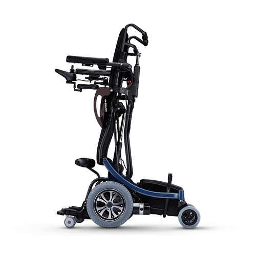 Standing Power Wheelchair - Battery Powered, Corrosion Resistant | Adjustable, Foldable, Brake, Easy to Use