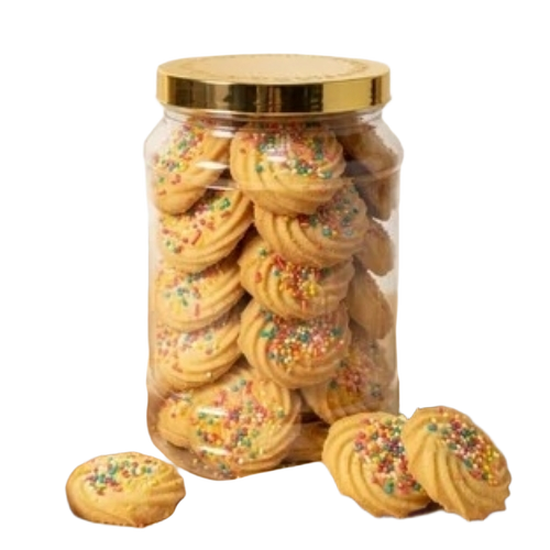 Vanilla Cookies - Round Shape, Golden Brown | Crisp Texture, Buttery Taste, Aromatic Vanilla