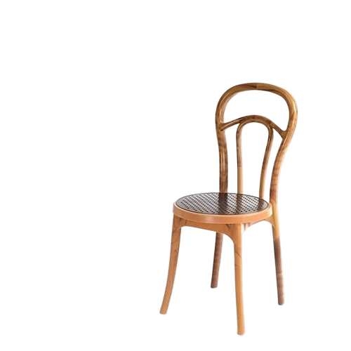 Wooden Chairs - Durable Wooden, Round Shape, Brown | Handmade Artwork, Eco-Friendly, Fine Finished