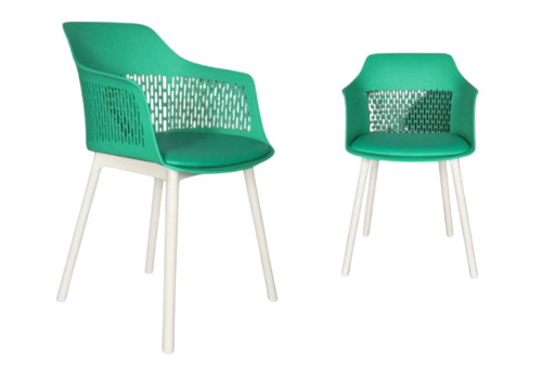 Austria Plastic Chair - PVC Plastic, Green, Foldable | Durable, Perfect Finish, Indoor Home Furniture