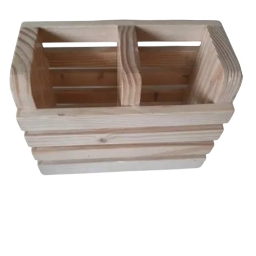 Designer Wooden Spoon Rack - Wooden, Rectangle Shape, Fine Finished, Durable | Industrial, Home Use