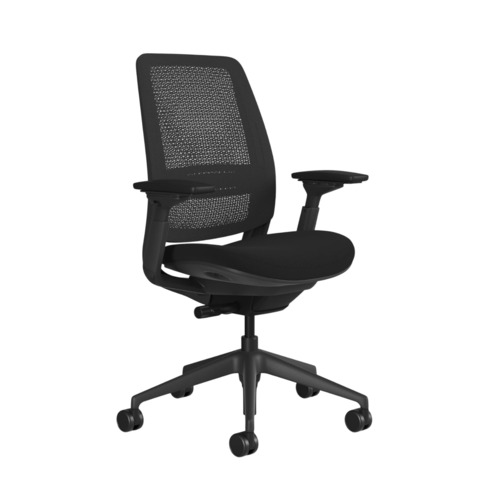 Mesh Office Chair - Stainless Steel, Foam, Black | Durable, Moisture Proof, Fine Finished