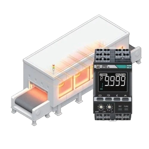 Heater Condition Monitoring K7TM - Plastic Housing, Black, 600V AC, 45-65Hz | Real-Time Burnout Detection, Dual Relay Alarms, DIN-Rail Mount