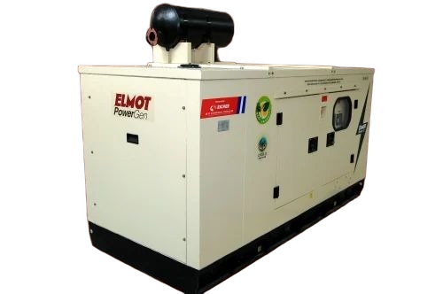 30 Kva Elmot Diesel Generator 3 Phase - 2500x1100x1300 mm, White, 30 Kva, Industrial Use