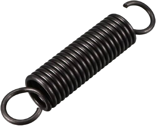Helical Tension Spring - Mild Steel, Standard Size, Black | Durable, Long Lasting, Industrial Use