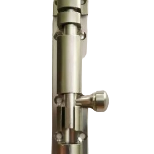 Tower Bolt - Corrosion Resistant Silver Polish Finish, Screw-In Installation, Various Sizes