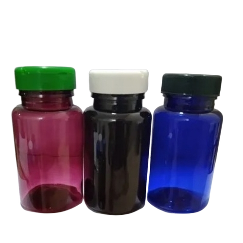 135mL Packaging PET Bottle - Plastic, Round, Multiple Colors, Leak-Proof Lid, Roll-On Seal, Pharmaceutical Use
