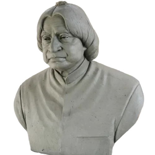 APJ Abdul Kalam Statue - Fiberglass Grey Modern Arts | Lightweight Weather-Resistant Detailed Vibrant Colors