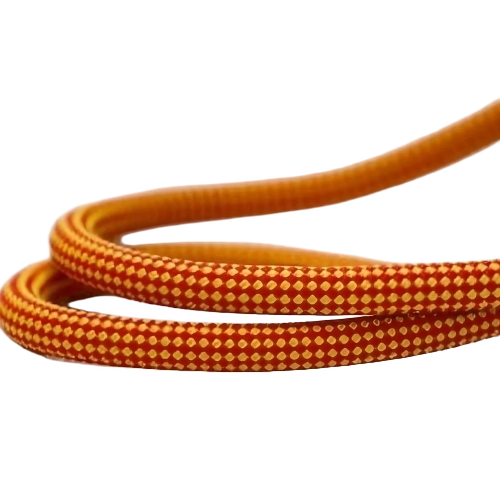 Dog Leash Rope - Nylon, 6ft, Orange, Braided, Washable, Reflective Stitching, Shock-Absorbing Bungee Core