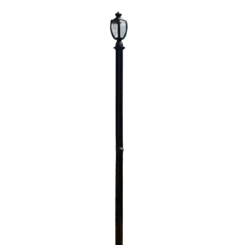 Outdoor Designer Poles - Metal, Black, Rust-Resistant | Weatherproof, UV-Protected, Sturdy Steel Core, Easy DIY Installation