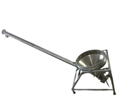 Screw Conveyor - Stainless Steel, Silver, 220 Volt | Rust Free, Polished Surface, Industrial Use