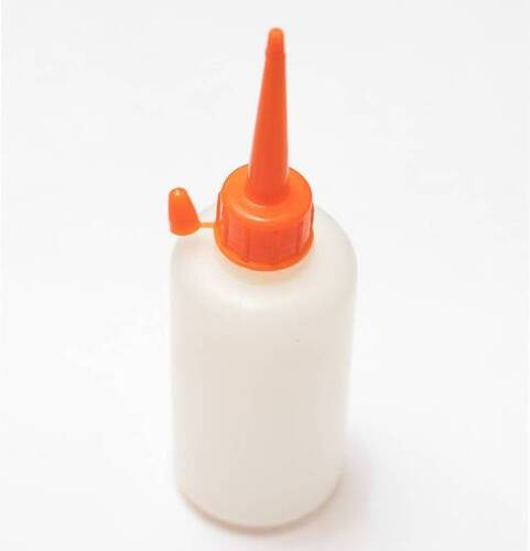 50ml Glue Bottle - Plastic, 50ml, White, Round | Eco Friendly, Leak Proof, Water Resistant, Screw Cap