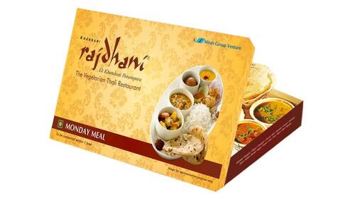 Food Packaging Box - Paper, Standard Size, Golden | Eco Friendly, Rectangular Shape, Food Use