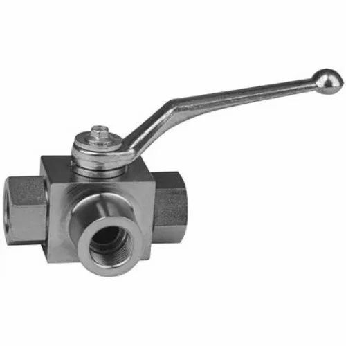 Hydraulic Ball Valves - Silver Polished, Standard Size | Durable, Long Lasting, Industrial Use