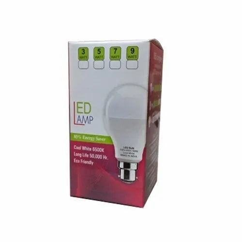 Printed Led Bulb Duplex Packaging Box