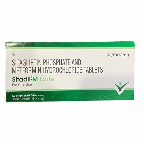Sitagliptin Phosphate Metformin Hydrochloride Tablet - Strip Packaging Good Quality | Strong Effect 99% Purity 18 Months Shelf Life