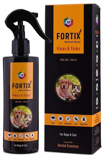 Veterinary Medicine Fortix Spray - Herbal Liquid Spray Bottle | For Cats Dogs 12 Months Shelf Life Store in Dry Place