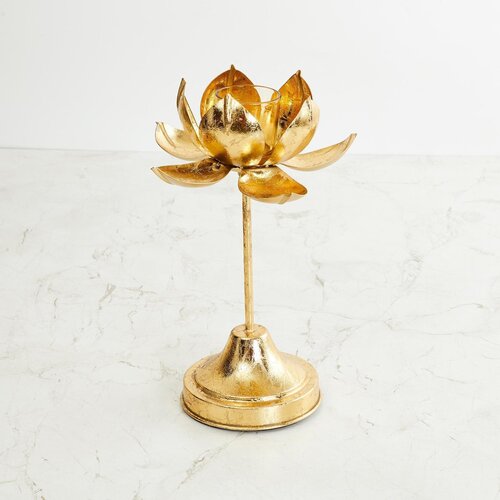 Padestal Metal Lotus Candle Stands