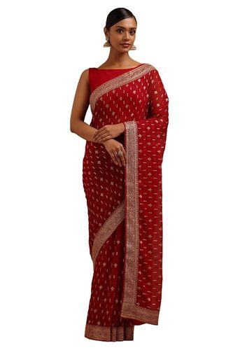 Red Comfortable Saree
