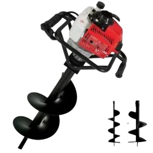 63cc Earth Auger - Steel, 92x38x66 cm, Multicolor | 3 HP, 2 Stroke, 220V, Industrial Use