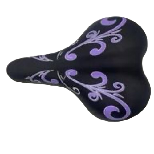 Bi-1011 Model Saddle For Lady/Girl - Rexine, PU Foam 210x262 mm, Printed Pattern | Single-Speed Gear, Good Quality