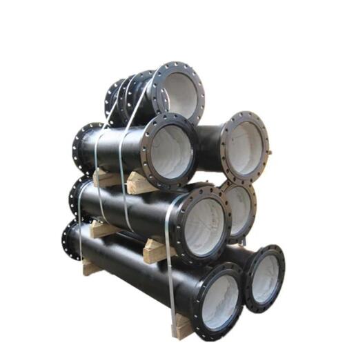 Ductile Iron Double Flange Pipe - Ductile Iron Standard Size Black | Durable Corrosion Resistant Rust Proof
