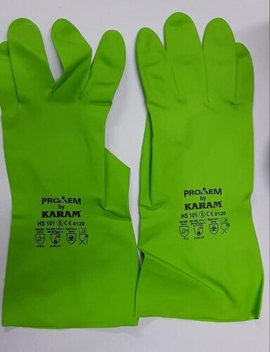 Green Nitrile Rubber Glove - Nitrile Rubber, Standard, Green | Comfortable, Washable, Unisex Daily Use