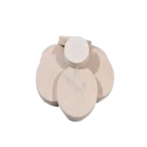 100 Mm White Glass Polishing Felt Disk