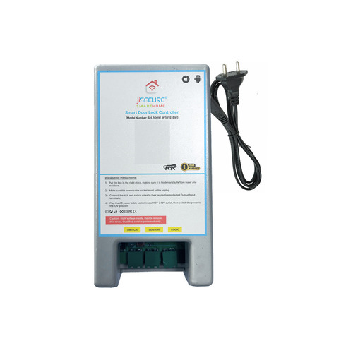 App & Button Control Smart Door Lock Controller - Color: Grey