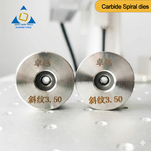 Carbide Spiral Dies For Spiral Wire Rods - Carbide, Silver | For Forming Springs, Coils, Specialty Wire