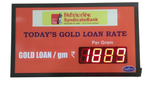 Gold Silver Rate Board - Application: Jewellery Shops