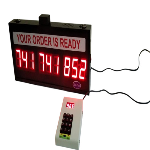 Wireless Restaurants Token Display System - Body Material: Ms Powder Coated