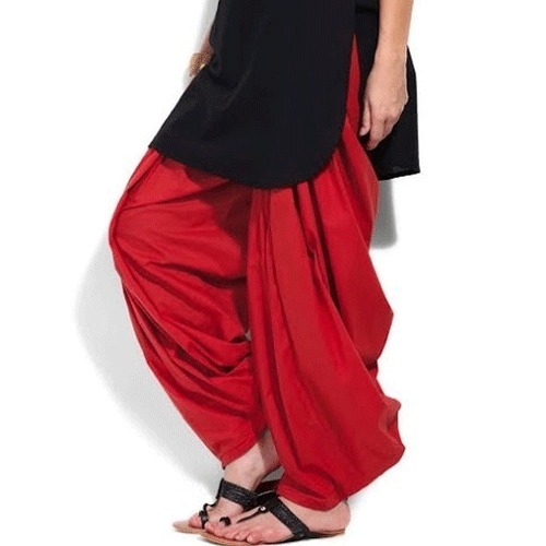 Ladies Salwar - Silk Ankle Length, Multicolor, Plain | Breathable, Washable, Good Quality, Customized Size
