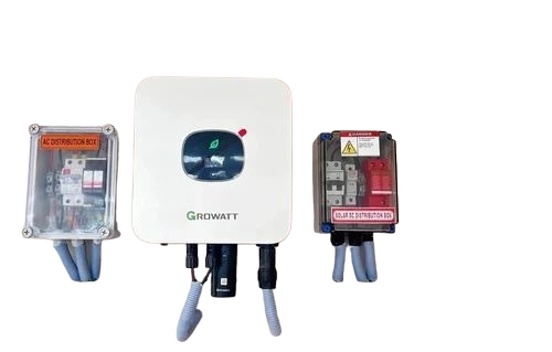 Growatt Dcdb Acdb Solar Inverter Power Setup - White, Standard, 5KW 3 In 3 Out 1000V Bifacial, Three Phase | Home, Industrial