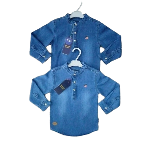 Kids T Shirt - Cotton, Customized Size, Blue | Plain Style, Good Quality, Boys