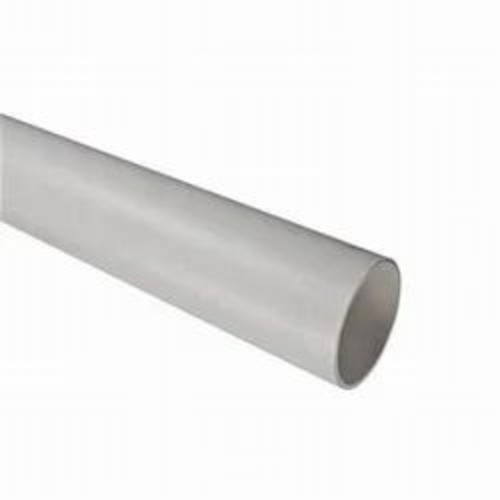 Pvc Pipes - 6m Length 3 Inch Diameter Silver 1.3mm Thickness 2.5 Kg/sqcm Pressure | Industrial Round Good Quality