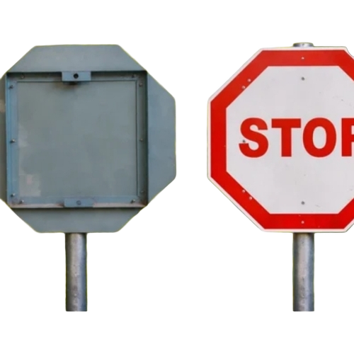 Road Safety Stop Sign Board