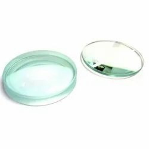 Optical Glass Lens - Glass Material 50 mm Diameter Aluminium Frame | Mirror For Children Men Women