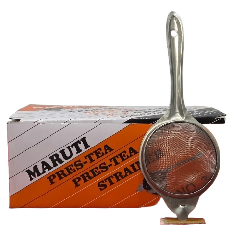 Steel Tea Strainer - Stainless Steel, Fine Mesh | Rust Resistant, Durable, Corrosion Proof, Smooth Finish